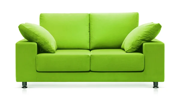 Grønn sofa – stockfoto