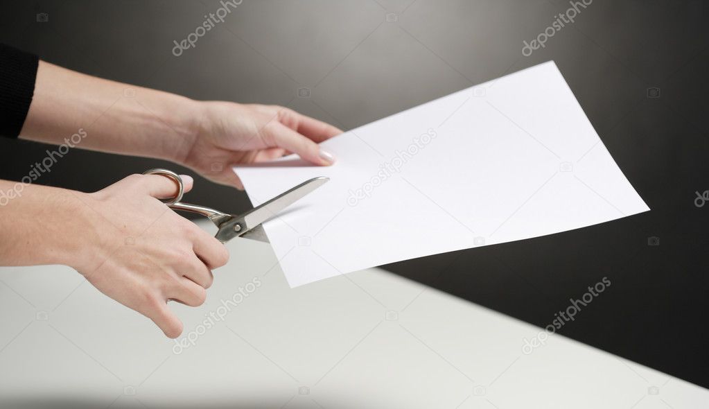 Cutting paper