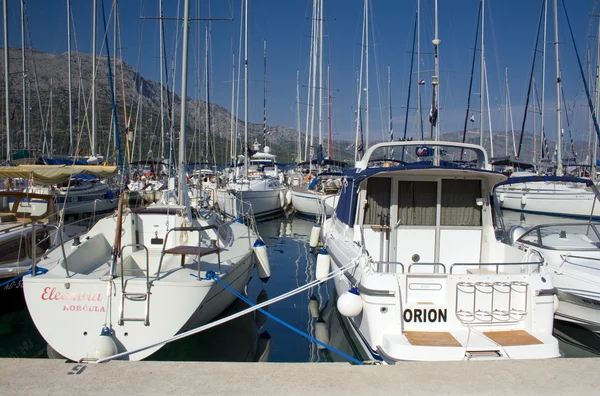 stock image Dock on Korcula island