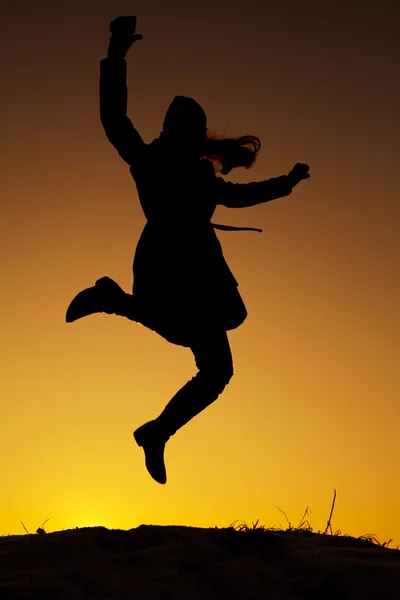 Woman on the top — Stock Photo, Image