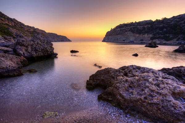 stock image Sunrise on Anthony Quinn Bay