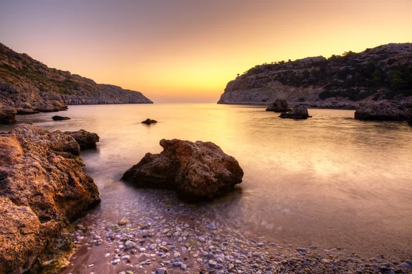 stock image Sunrise on Anthony Quinn Bay