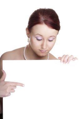 banner'ın genç kadınla