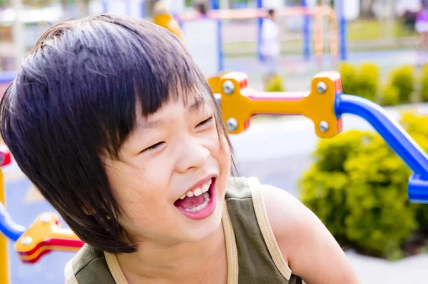 Laughing Asian boy — Stock Photo, Image