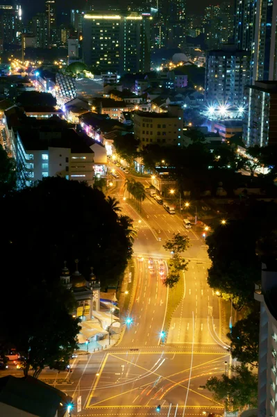 Nacht uitzicht straat — Stockfoto