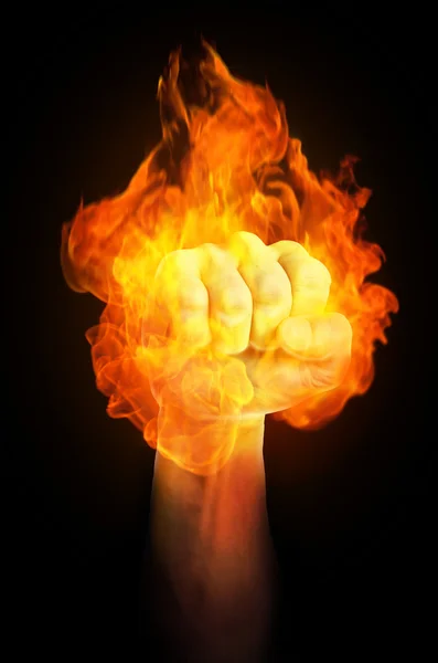 Fist on fire