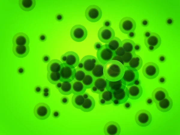 Células verdes — Fotografia de Stock