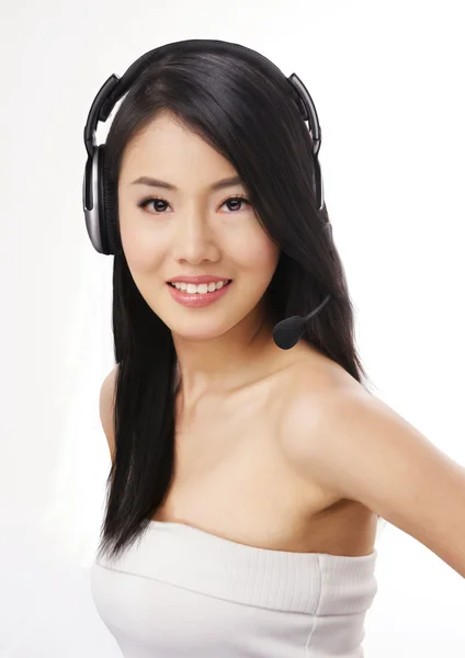 Headphone Lady — Stock Photo, Image