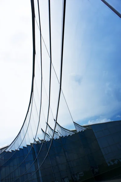 Parede de vidro arco curva — Fotografia de Stock