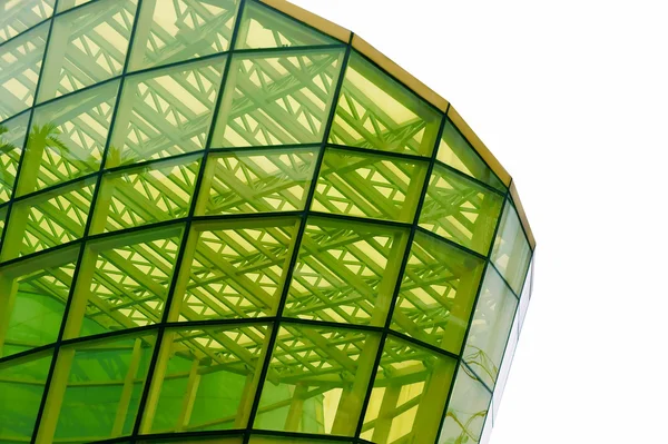Yellow glass panel struture — Stock Photo, Image