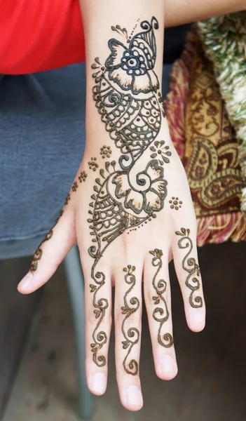 Henna Tattoo Przewodniczący — Zdjęcie stockowe