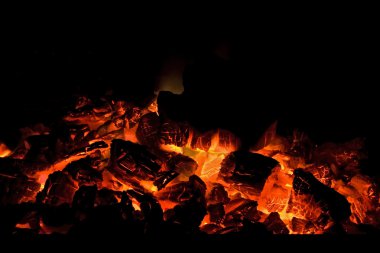 Charcoal fire clipart