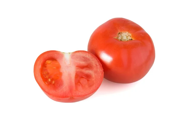 stock image Whole and half tomato