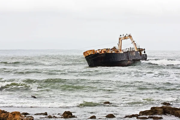 Stranded Ship — Stock Photo, Image