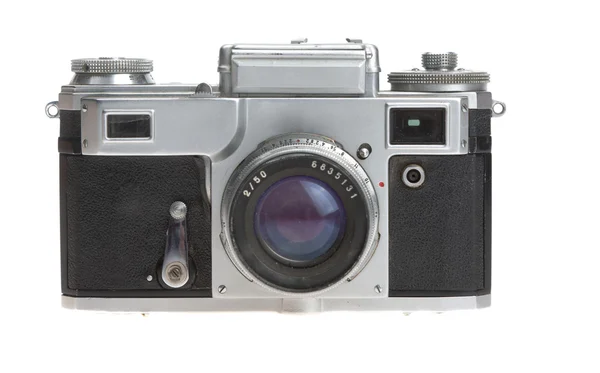 Alte Kamera auf weißem Hintergrund — Stockfoto