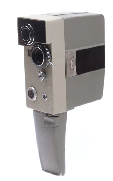 흰색 배경의 오래 된 카메라 — 스톡 사진