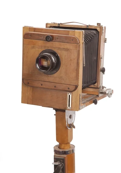 白色背景的旧相机 — 图库照片