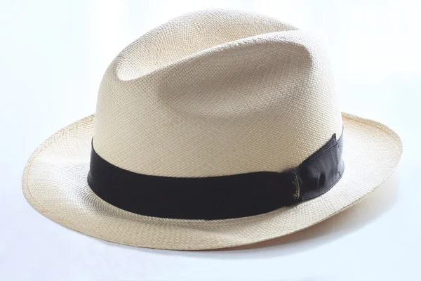 Letní panama slaměný klobouk — Stock fotografie
