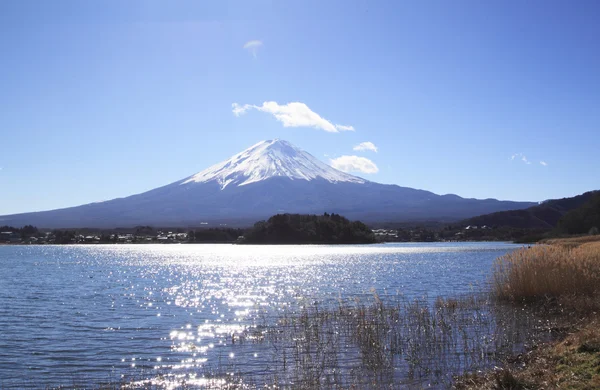 Mt.Fuji ve göl kawaguchi — Stok fotoğraf