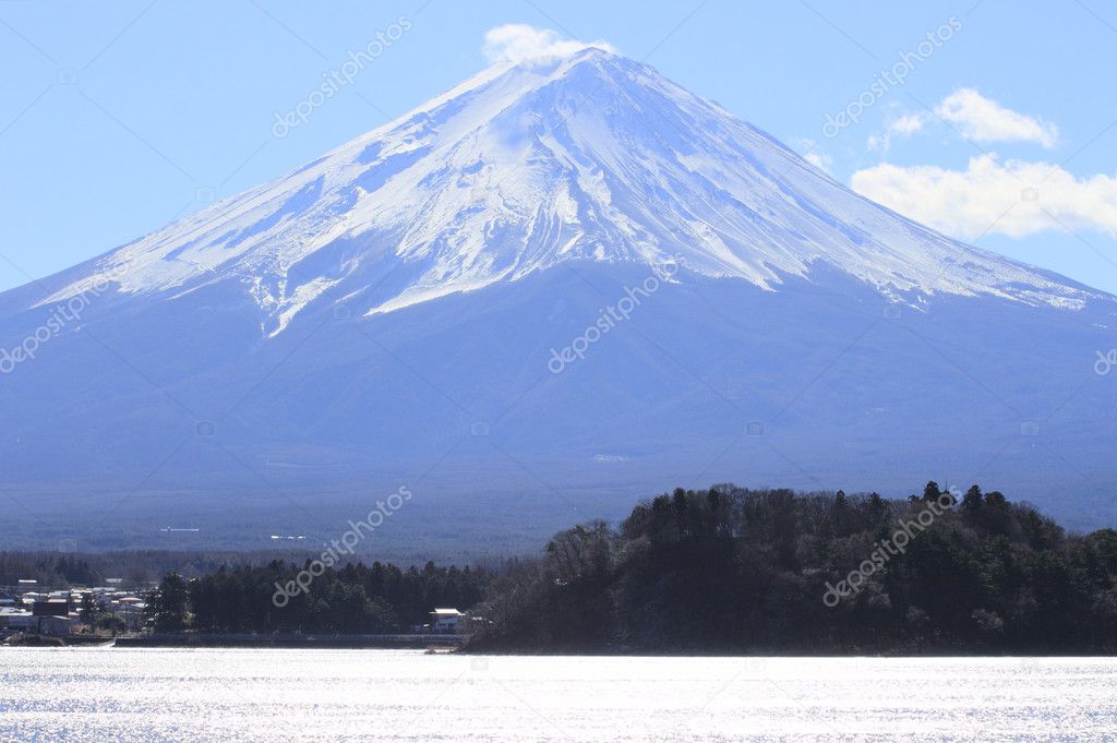 Mt Fuji in winter