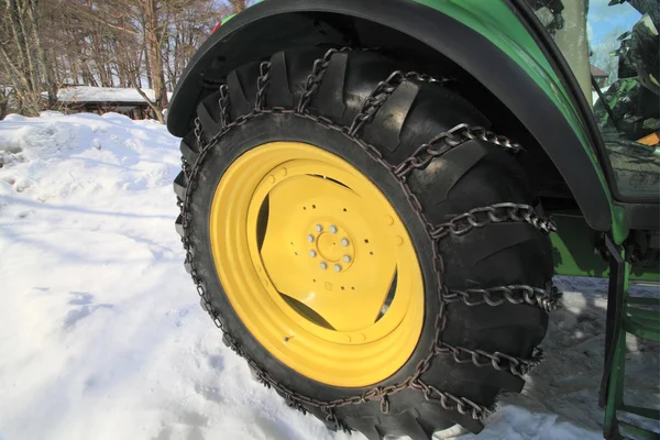 stock image Tractor in winter