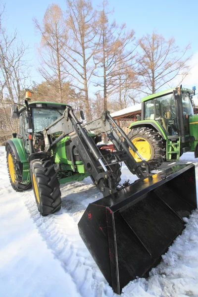 stock image Tractor in winter