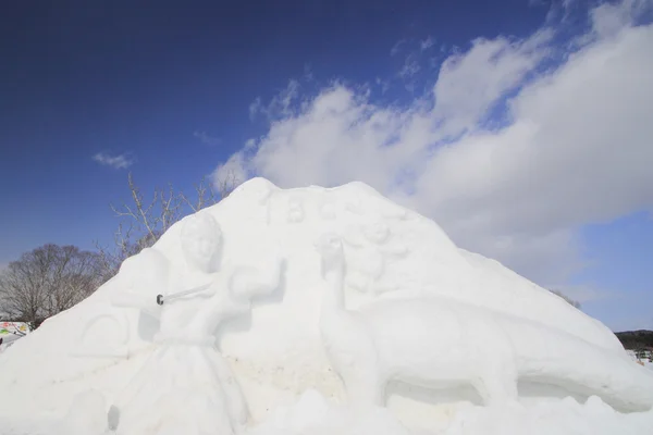 Japon kar festivalinden — Stok fotoğraf