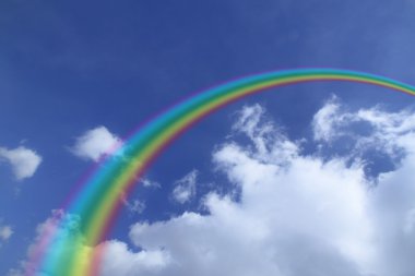 Bulut ve mavi gökyüzü