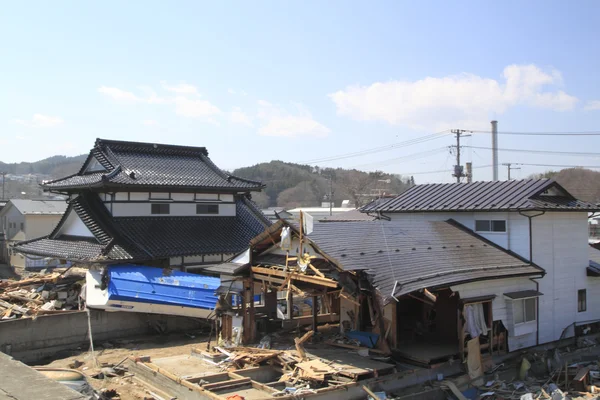 O grande terremoto do leste do japão — Fotografia de Stock