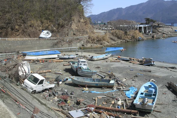 Le grand tremblement de terre dans l'Est du Japon — Photo