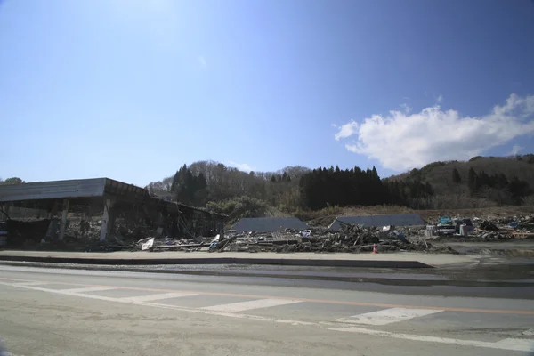 Le grand tremblement de terre dans l'Est du Japon — Photo