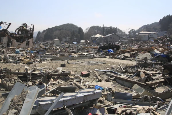 Великое землетрясение в Восточной Японии — стоковое фото