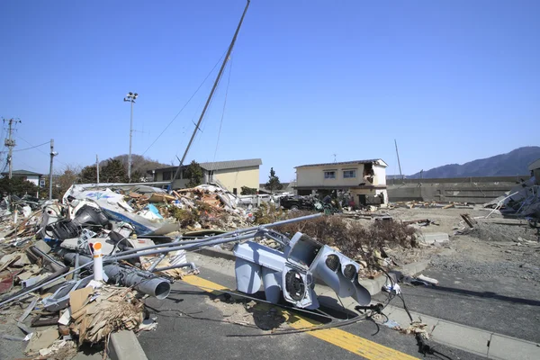 Великое землетрясение в Восточной Японии Лицензионные Стоковые Фото