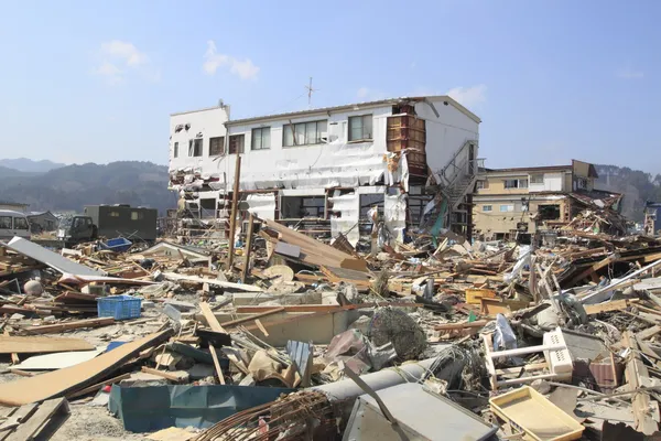 Великое землетрясение в Восточной Японии Лицензионные Стоковые Фото
