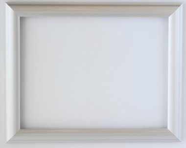 gümüş çerçeve beyaz arkaplanda izole edildi