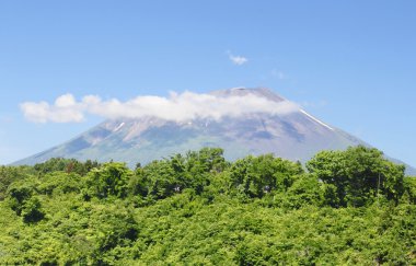 mt.iwate ve mavi gökyüzü