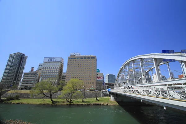 stock image Morioka city in blue sky