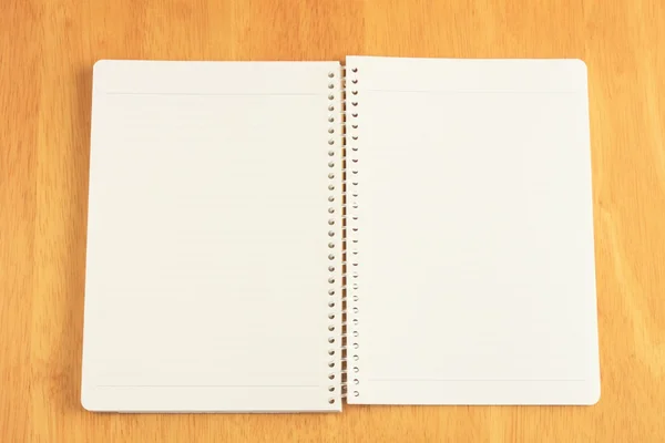 Opened blank notebook — Stock Photo, Image