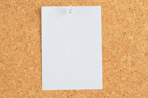 Cork board and memo — Stock Photo, Image