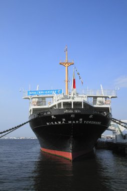 bağlantılı gemi yokohama Limanı Japonya