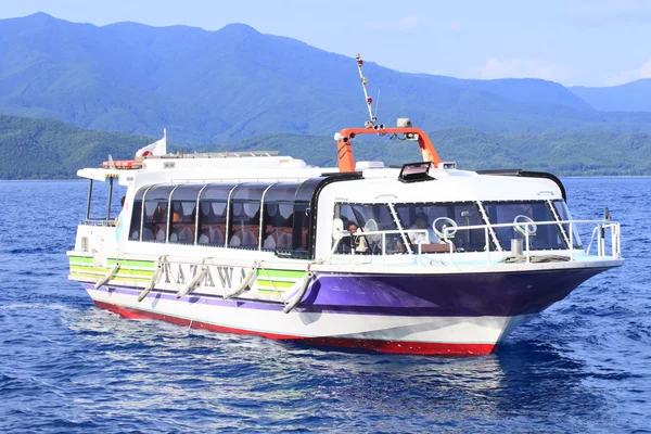 stock image Ship in lake Tazawa