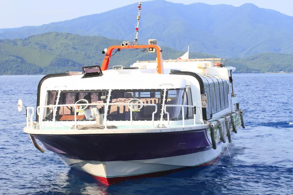 stock image Ship in lake Tazawa