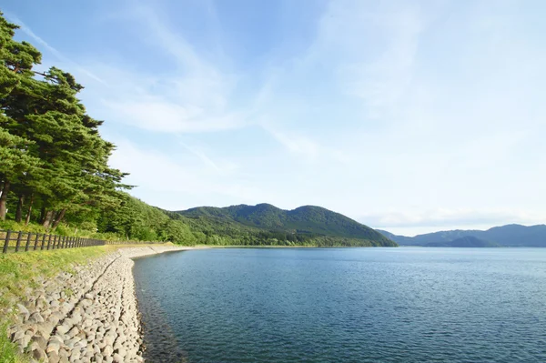 Lago Tazawa in estate — Foto Stock