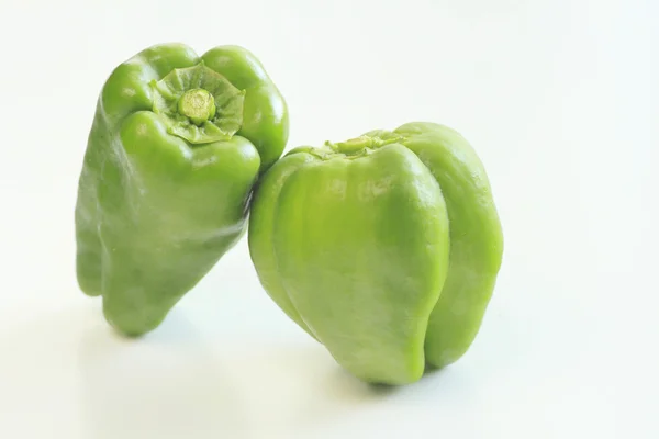 Green pepper isolated on white background. — Stock Photo, Image