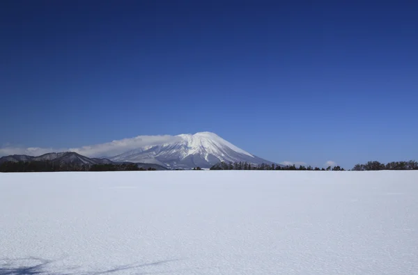 Campo de nieve y monte Iwate —  Fotos de Stock