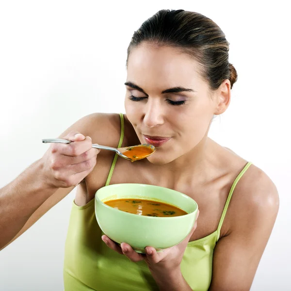 La sopa es buena para ti. — Foto de Stock