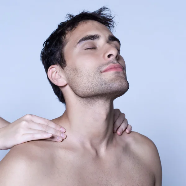 Prazer de massagem — Fotografia de Stock