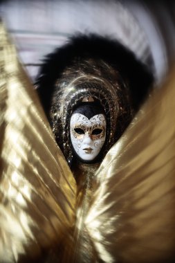 maske portre karnaval Venedik İtalya