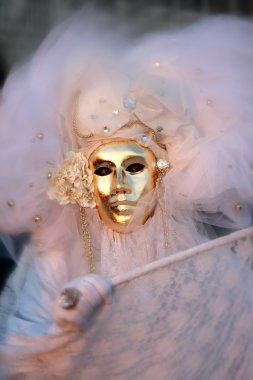 maske portre karnaval Venedik İtalya