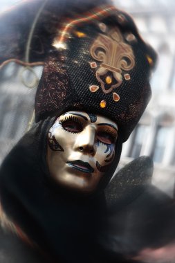 maske portre karnaval Venedik İtalya